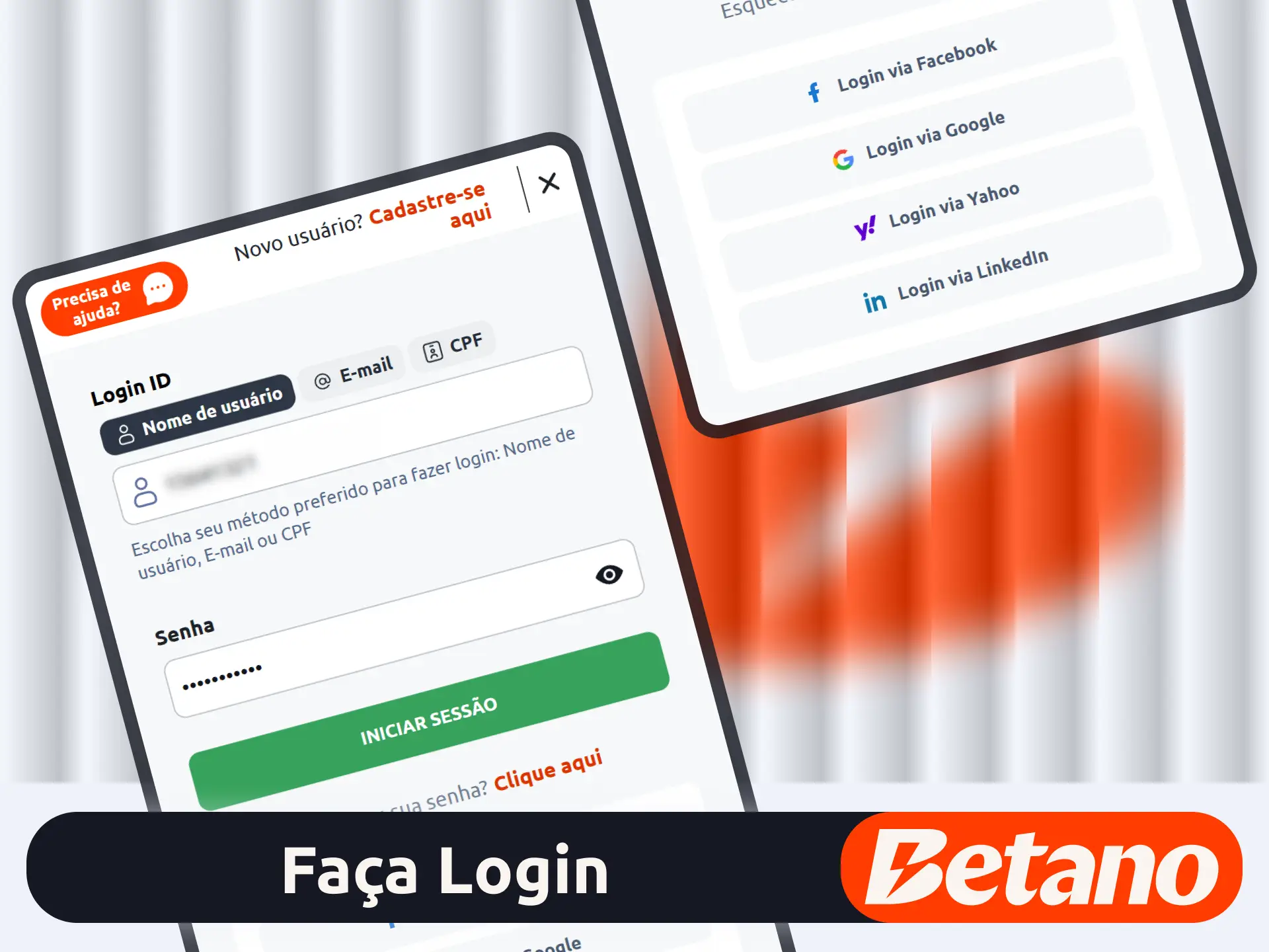 Acesse seu perfil pelo aplicativo oficial da plataforma Betano hoje.