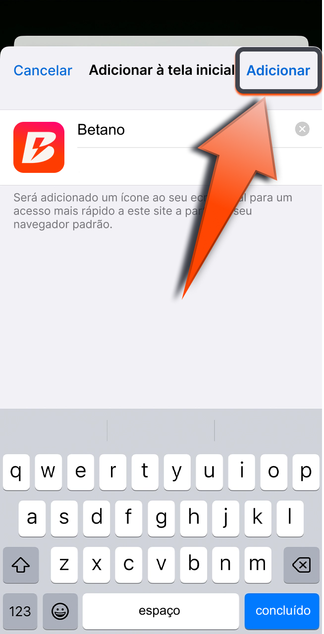 Crie o atalho Betano no iPhone e comece a usar o aplicativo facilmente.