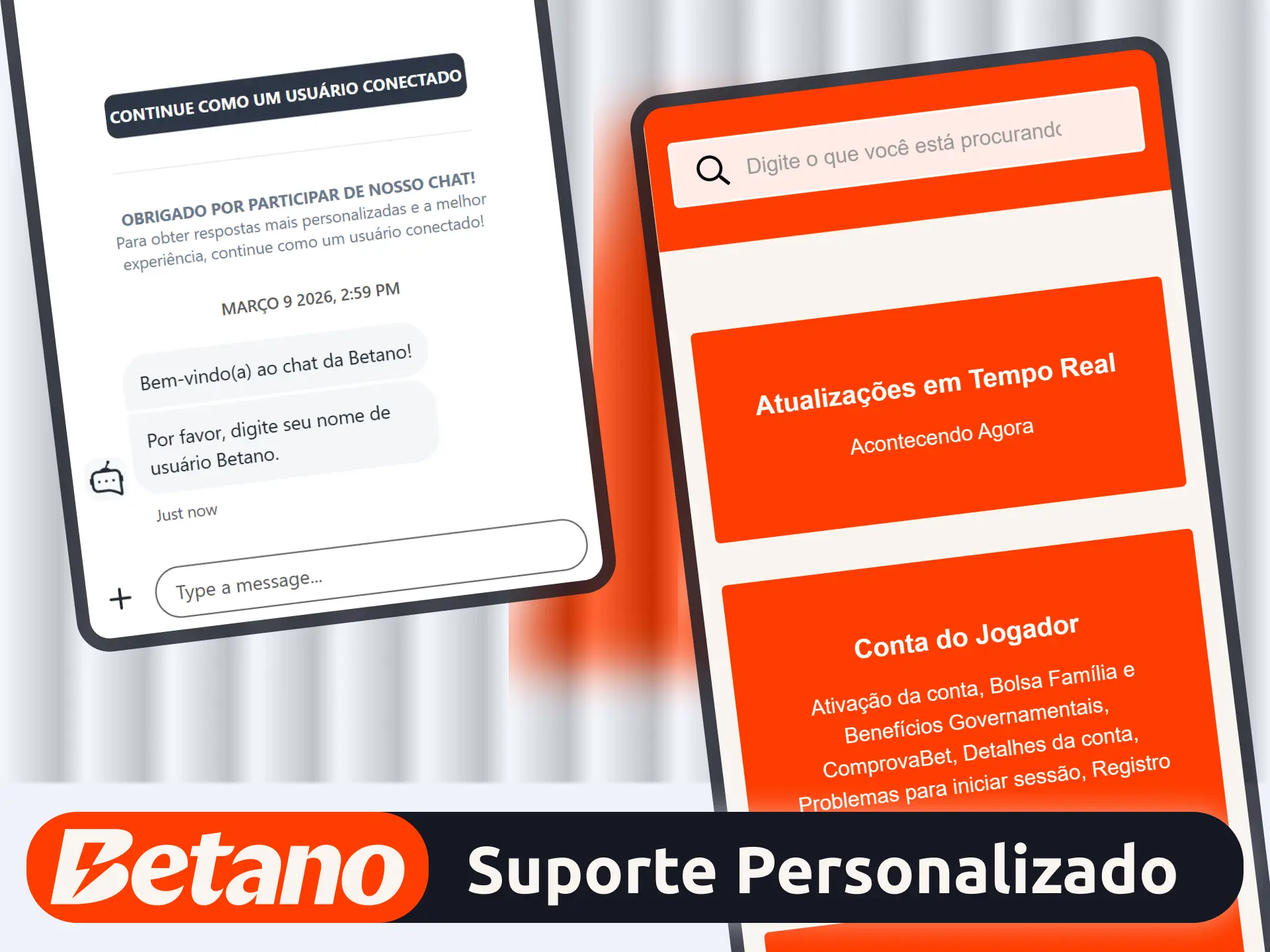 Receba suporte personalizado no aplicativo oficial da plataforma Betano agora.