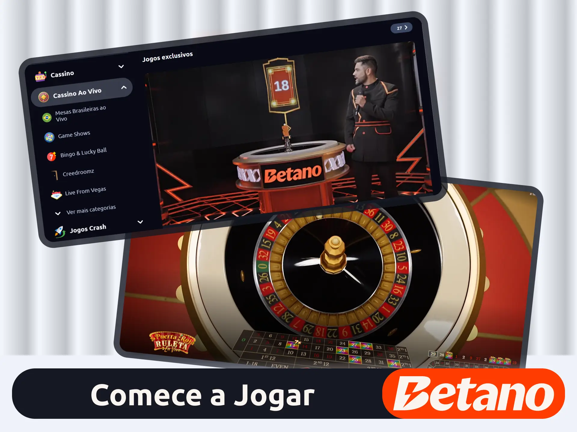 Siga os passos no guia oficial do cassino da Betano.