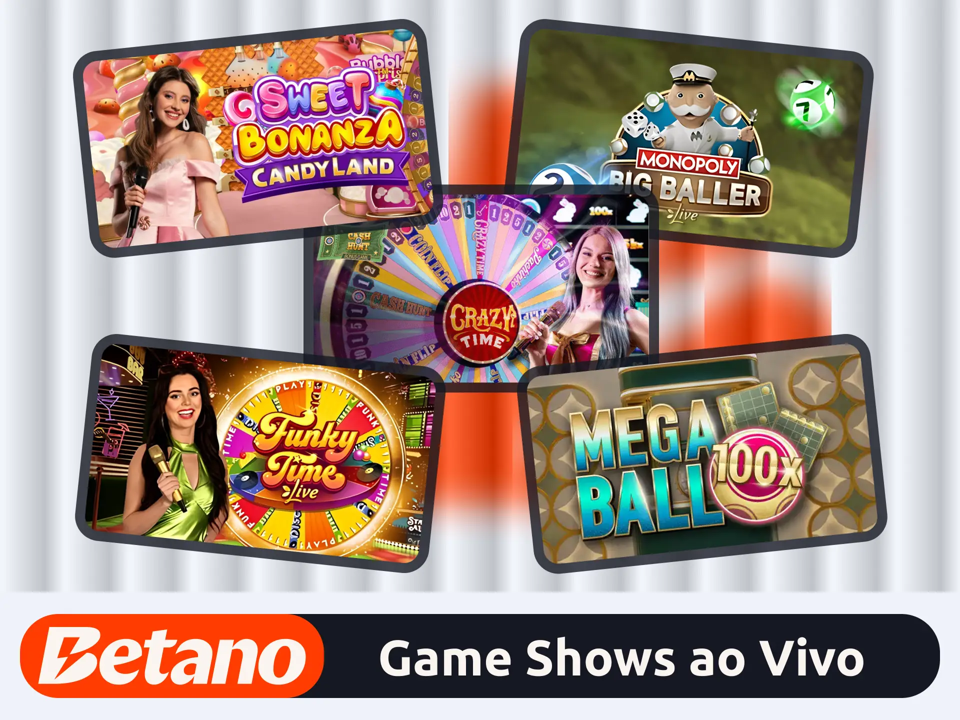 Divirta-se com game shows no site oficial da operadora Betano.