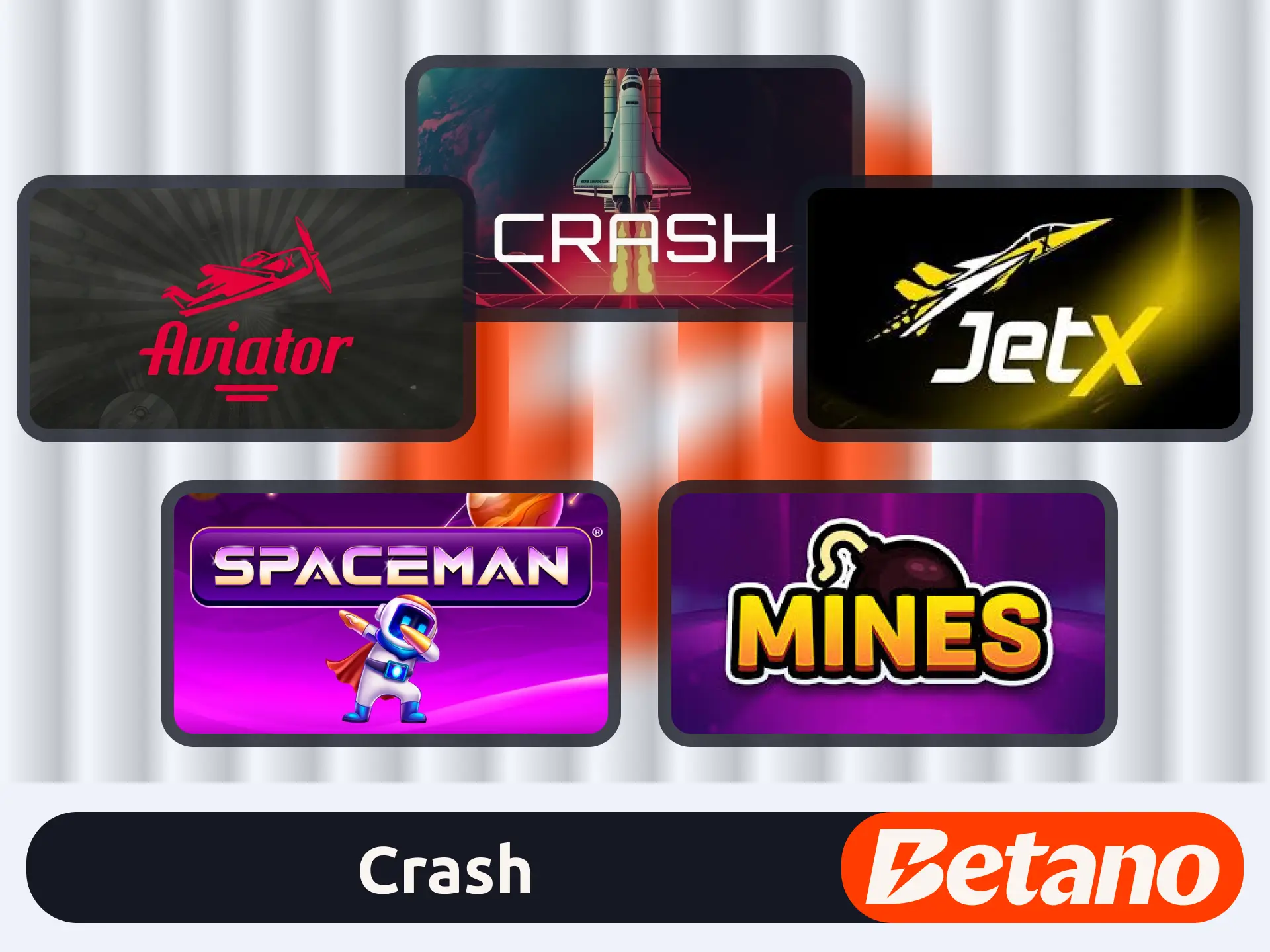 Aposte em jogos crash no site oficial da marca Betano.