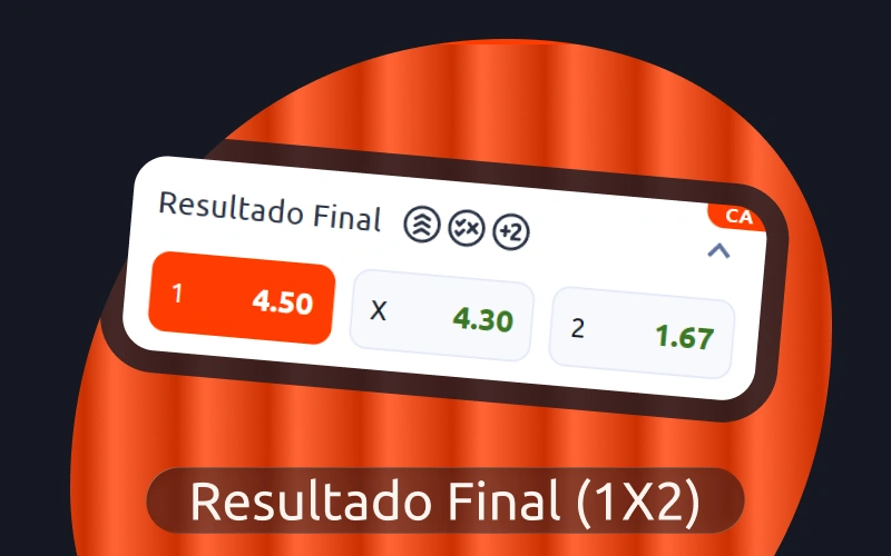 Aposte no resultado final no site oficial da marca Betano.