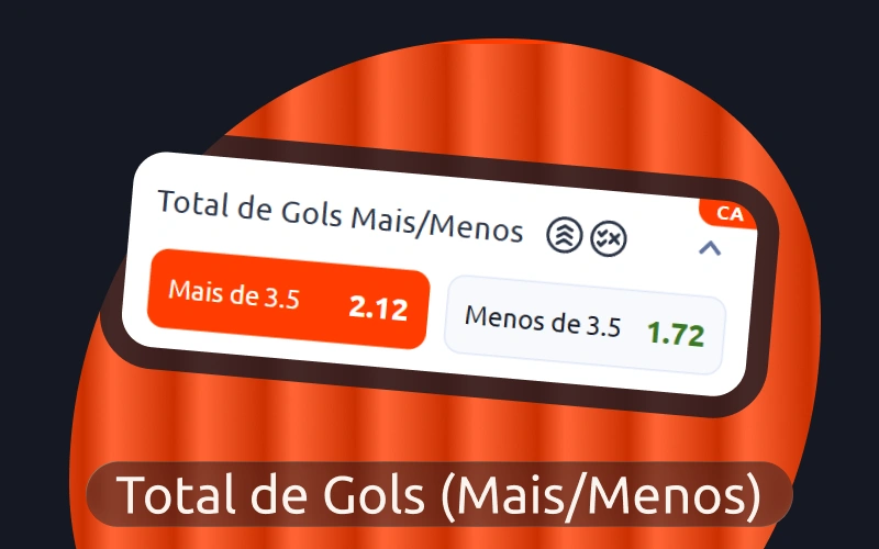 Defina o total de gols no site oficial da Betano.