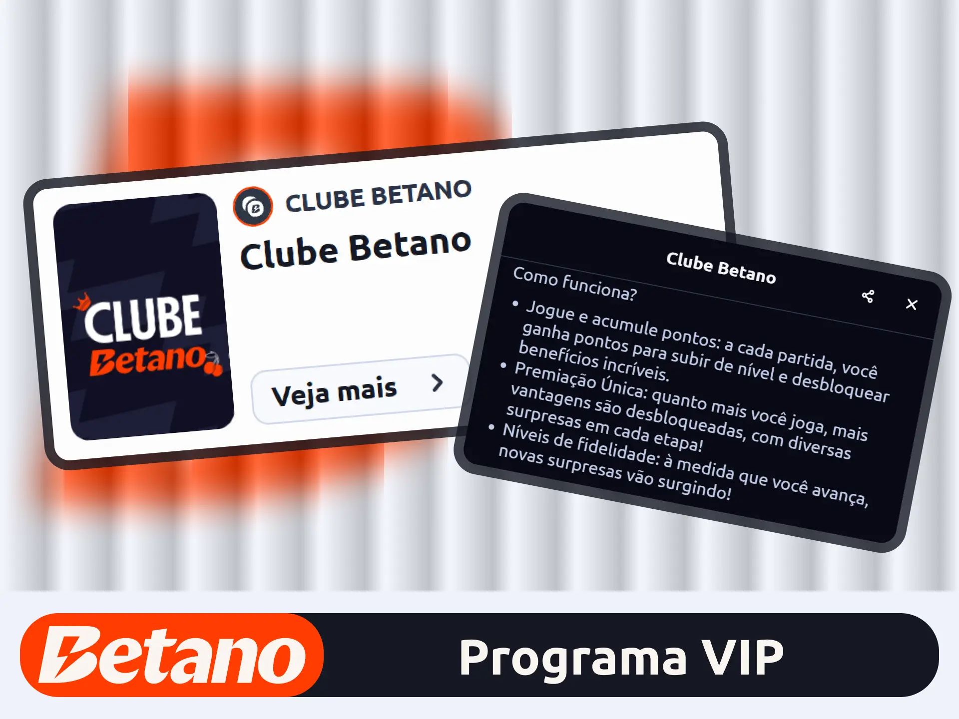 Participe do programa VIP no site oficial da marca Betano.