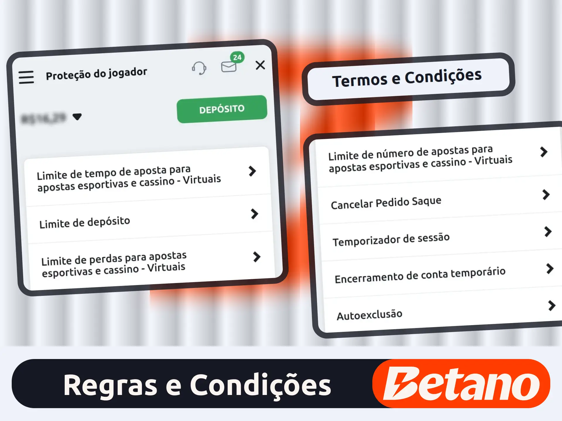 Siga as normas de pagamento no site oficial da Betano.