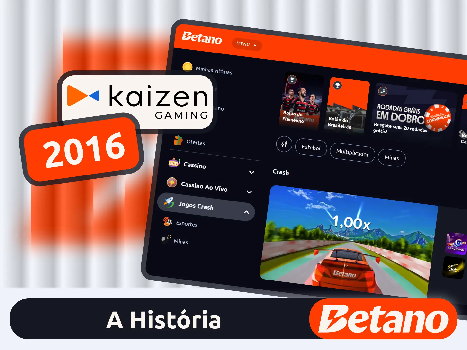 Conheça a história da empresa no site oficial da Betano.