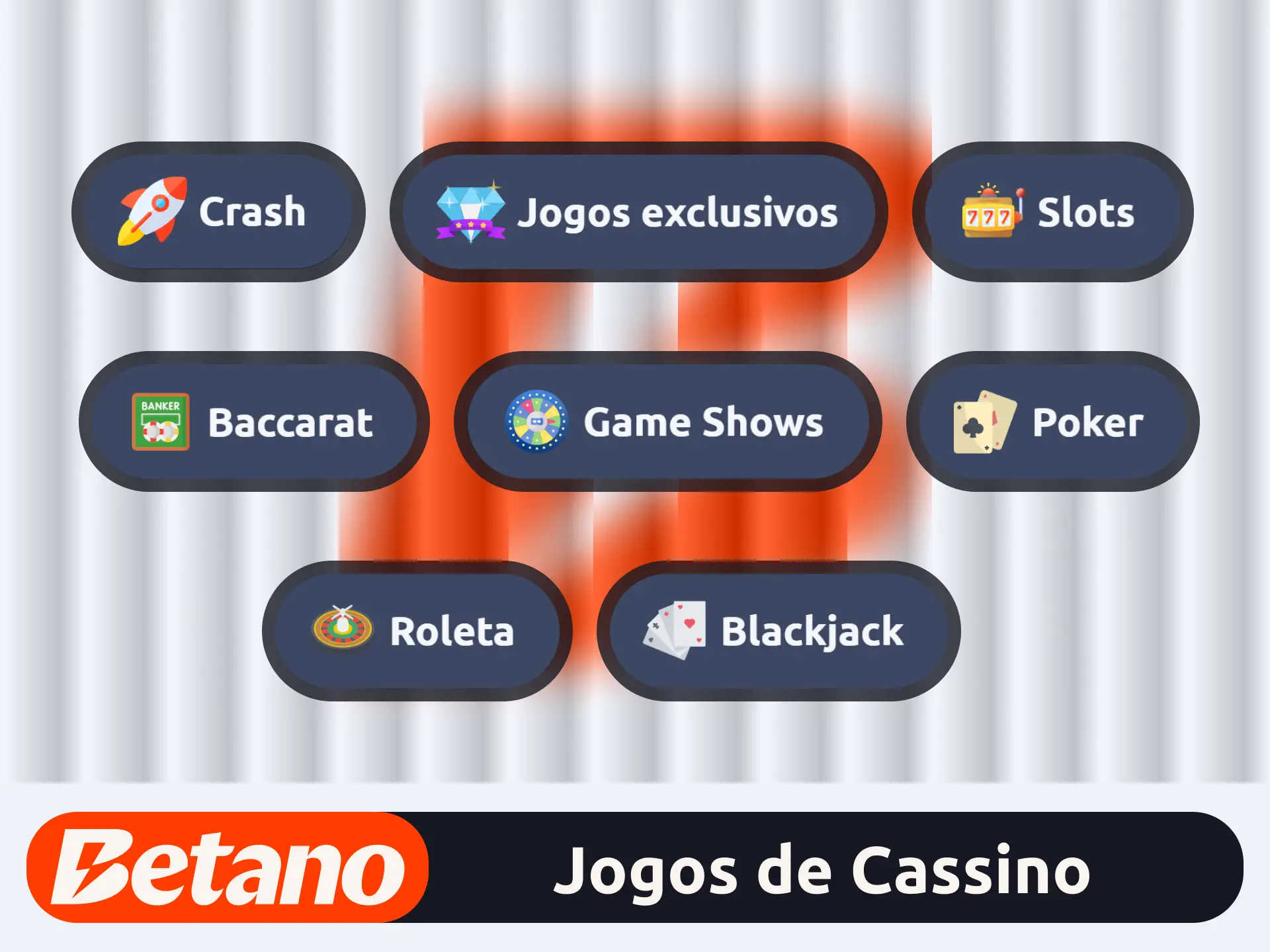 Divirta-se no cassino online do site oficial da casa Betano.