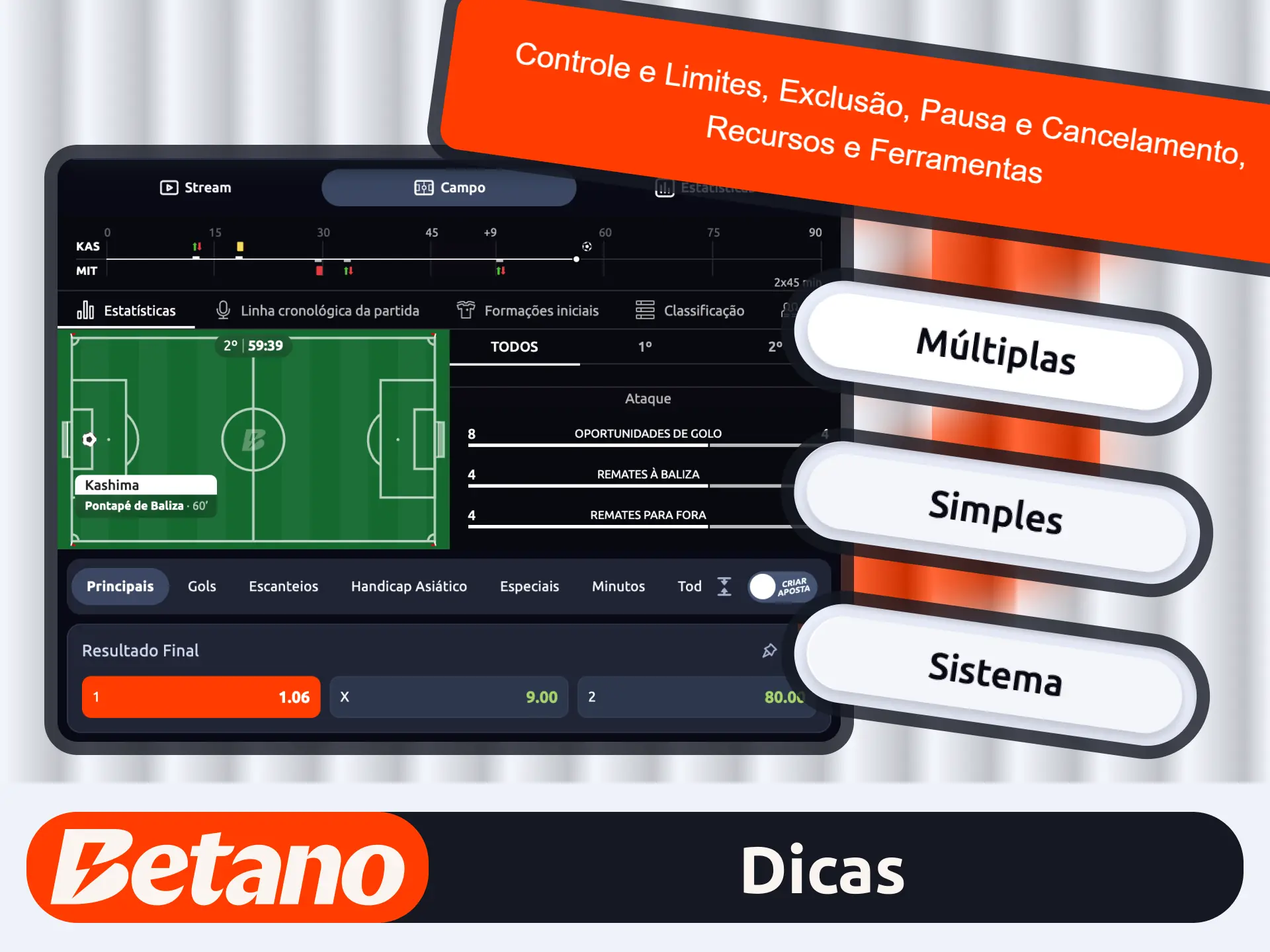 Jogue ao vivo na Betano e mantenha disciplina durante momentos decisivos das partidas.