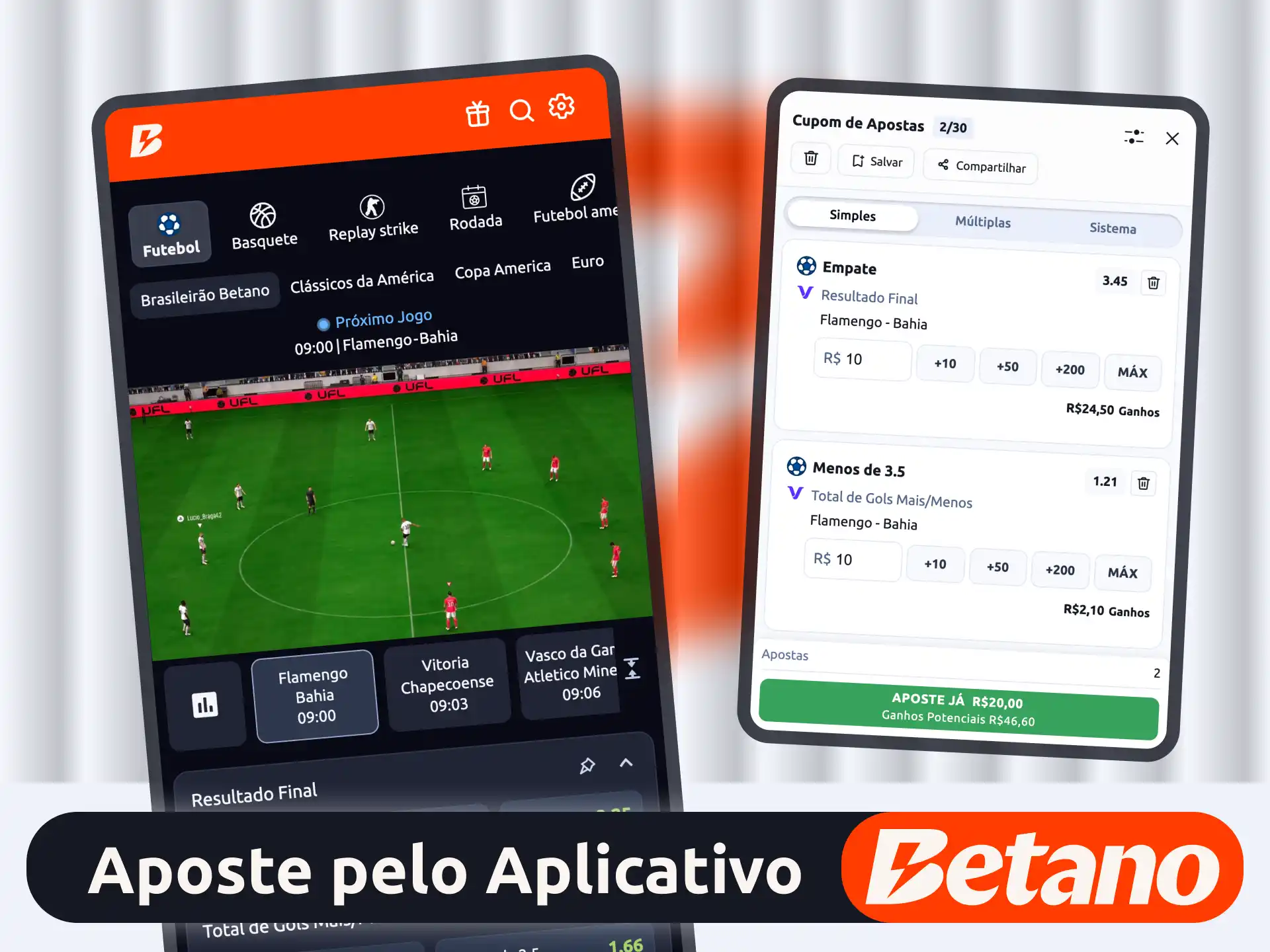 Aposte em esportes virtuais Betano pelo aplicativo e jogue direto do celular.